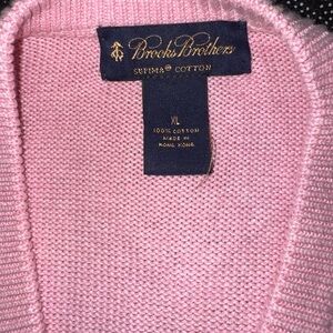 Brooks Brothers Light Pink Supima Cotton Sweater